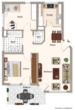 Grundriss - Attraktives Ambiente! 3 Zimmer-Wohnung mit sonnigem Balkon in Ostfildern!