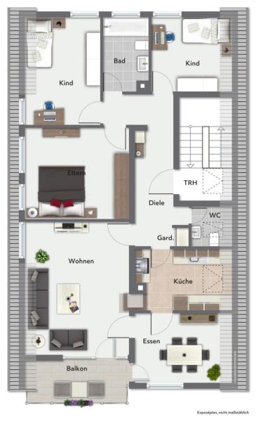 Generations Schmuckstück! Freistehendes Zweifamilienhaus mit großen Garten! - Grundriss Dachgeschoss (51133)