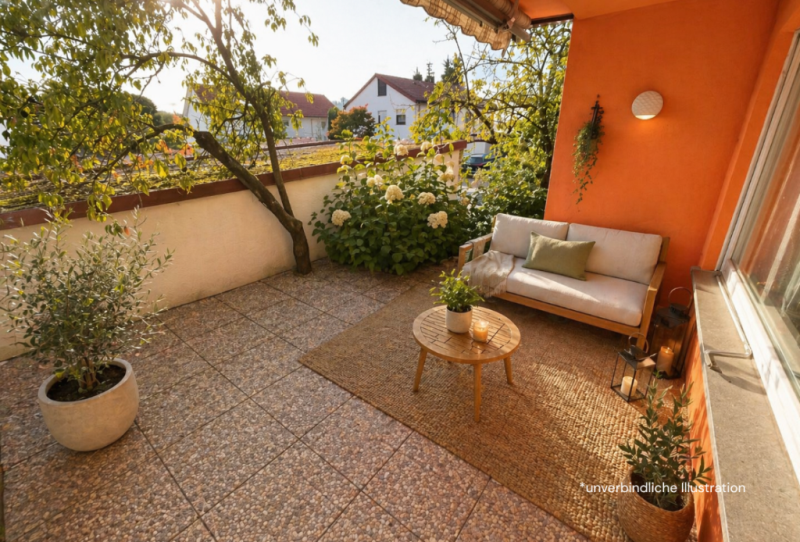 Generationenglück unter 1. Dach! Perfektes Zweifamilienhaus in Urbach! - Süd-Terrasse (45699)
