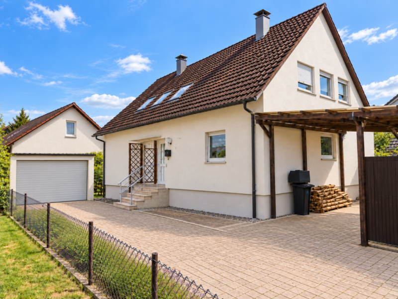 Platz fürs Leben! Charmantes Zweifamilienhaus für die ganze Familie! - Außenansicht (54468)