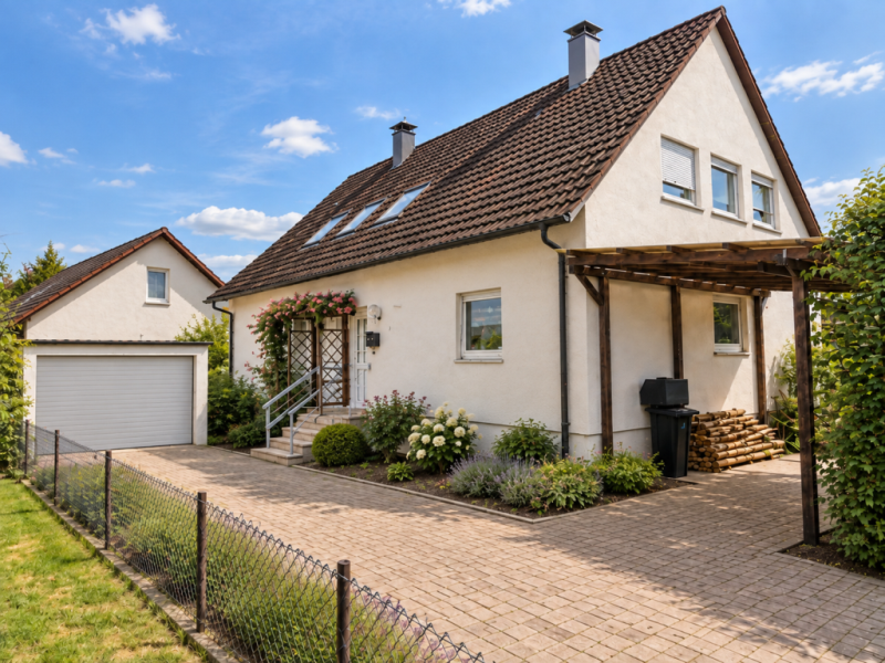 Platz fürs Leben! Charmantes Zweifamilienhaus für die ganze Familie! - Außenansicht (53668)