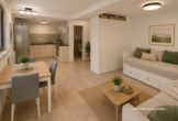 Wohn/-Esschlafbereich - Kernsanierte 1 Zimmer-Wohnung mit moderner Ausstattung in Stuttgart!