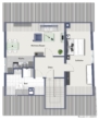 Grundriss_DG - Platz für die Familie! Großzügige 5,5 Zimmer-Wohnung in Köngen mit Balkon + Garten!