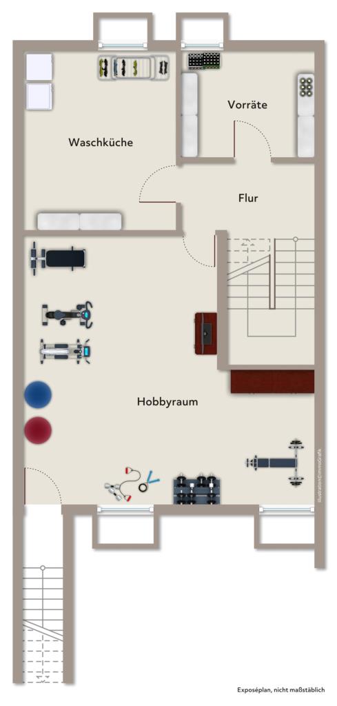 Erbpacht! Attraktives Reihenmittelhaus mit Garten in Sindelfingen! - Untergeschoss (42741)