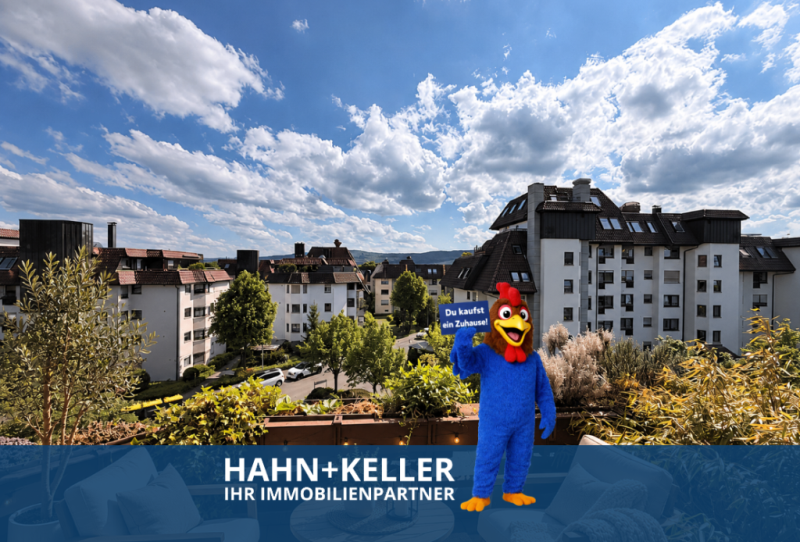 Interessante Fernsicht! Attraktive 3 Zimmer-Wohnung mit sonnigem Balkon! - Waiblingen (45777)