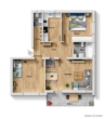 Grundriss - Einziehen und Wohlfühlen! 3 Zi.-Wohnung mit toller Raumaufteilung, Tageslichtbad und separatem WC!