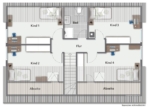 Grundriss Dachgeschoss - Familien aufgepasst! Attraktives freistehendes Einfamilienhaus in Gruibingen!