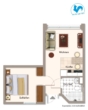 Grundriss visualisiert - Betreutes Wohnen! Attraktive 2 Zimmer Wohnung in der Esslinger- Innenstadt!