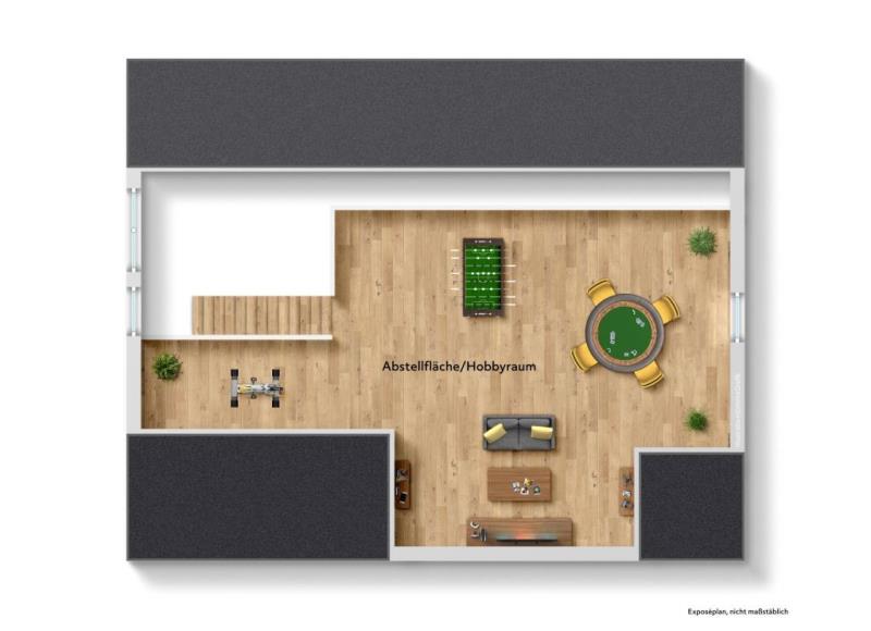 Einziehen & Wohlfühlen! Traumhafte 3 Zimmer-Wohnung mit Süd-Dachterrasse! - Grundriss Etage II (46716)