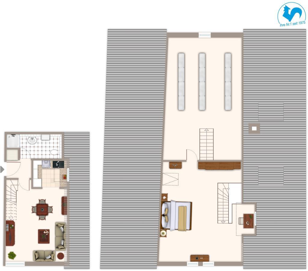 2 Zimmer-Maisonette-Wohnung im Herzen der Biberacher Altstadt! - Grundriss (44044)
