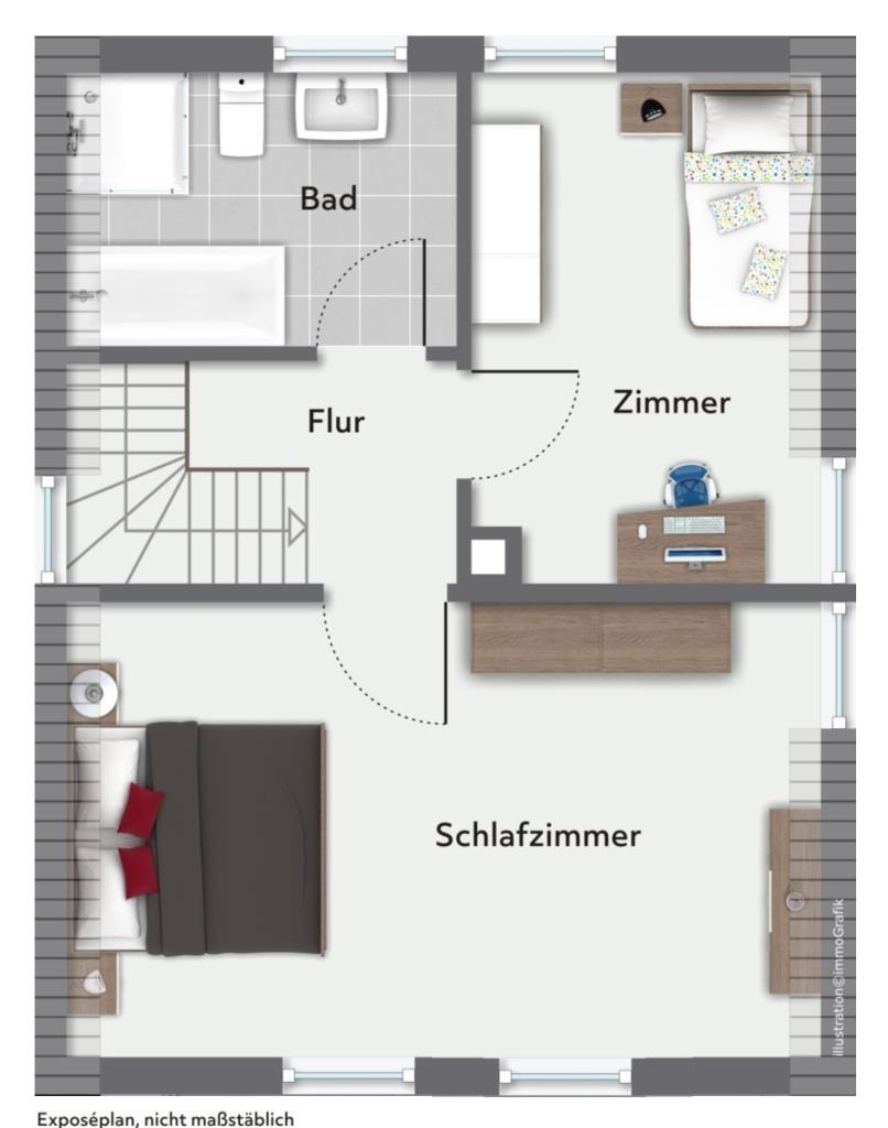 Klein aber Fein! Idyllisches freistehendes Einfamilienhaus in ES-Wiflingshausen! - Wohnebene 2 (39084)