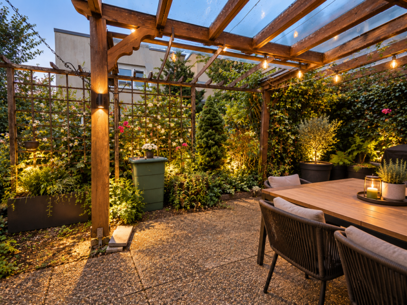 Bungalow mit Split-Level-Architektur! Jetzt nach eigenen Vorstellungen Gestalten! - Terrasse (Illustration) (53745)