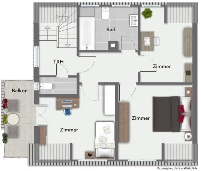 Liebevoll renoviertes Schmuckstück! Freistehendes Einfamilienhaus in Wiesensteig! - Dachgeschoss (51530)