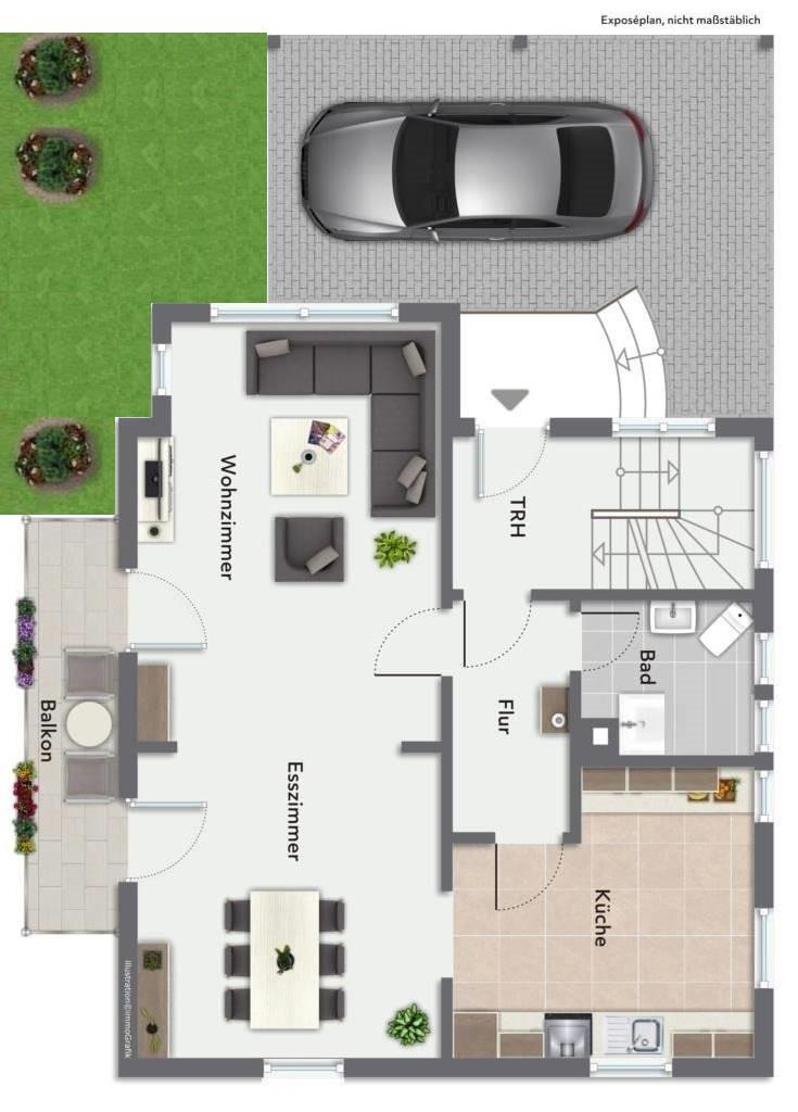 Liebevoll gepflegtes Einfamilienhaus mit tollem Garten in Wiesensteig! - Erdgeschoss (40321)