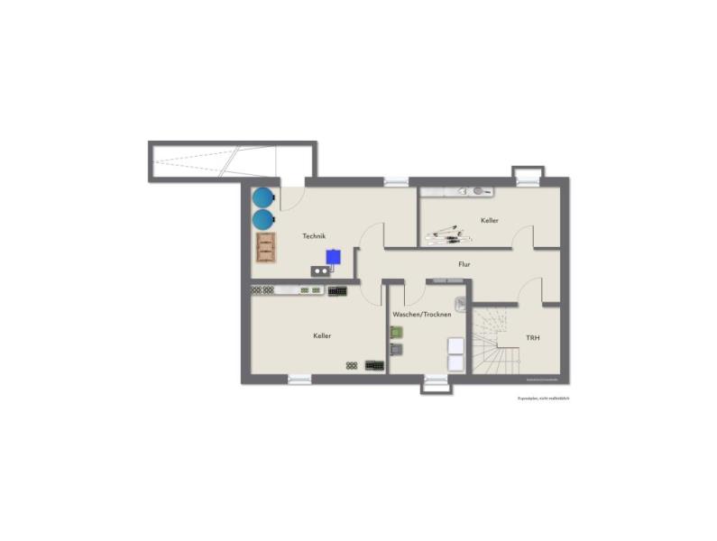 Traumhaftes Anwesen! Freistehendes Zweifamilienhaus in Zell unter Aichelberg! - Untergeschoss (50315)