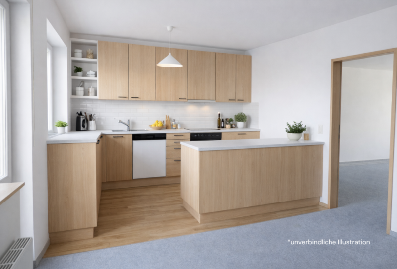 Seltene Gelegenheit! Extravagante 4,5 Zimmer-Wohnung für die Familie! - Küche (45959)