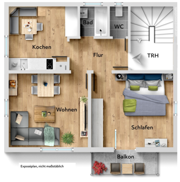 Einziehen & Wohlfühlen! Interessantes Einfamilienhaus in Esslingen-Berkheim! - Obergeschoss (50334)