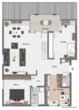 Grundriss Ebene 1 - Gestalten Sie diese 4 Zimmer-Maisonettewohnung nach Ihren Vorstellungen!
