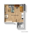 Grundriss - Einziehen & Wohlfühlen! Sofort beziehbare moderne 1 Zimmer-Wohnung!