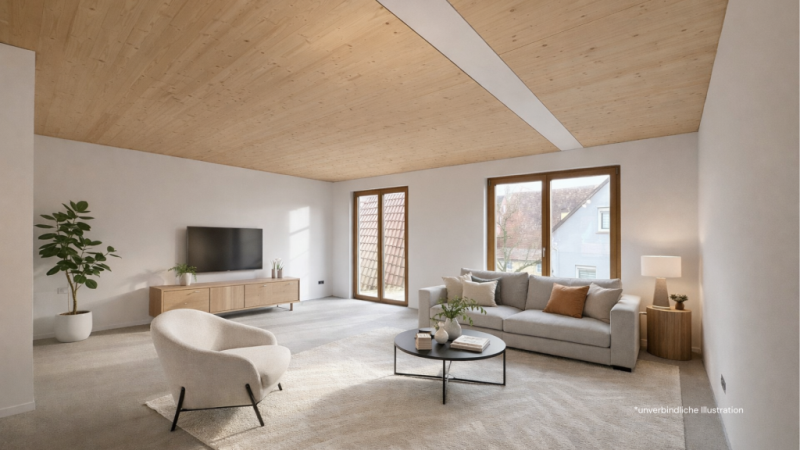 Stilvolles Wohnen! Interessante 3 Zimmer-Wohnung für tolle Ansprüche! - Wohnzimmer (44410)