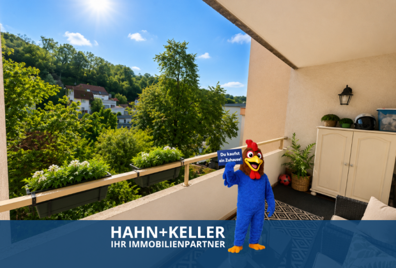 Seltene Gelegenheit! Interessante 2 Zimmer-Wohnung mit Süd-Balkon! - Esslingen am Neckar (51275)