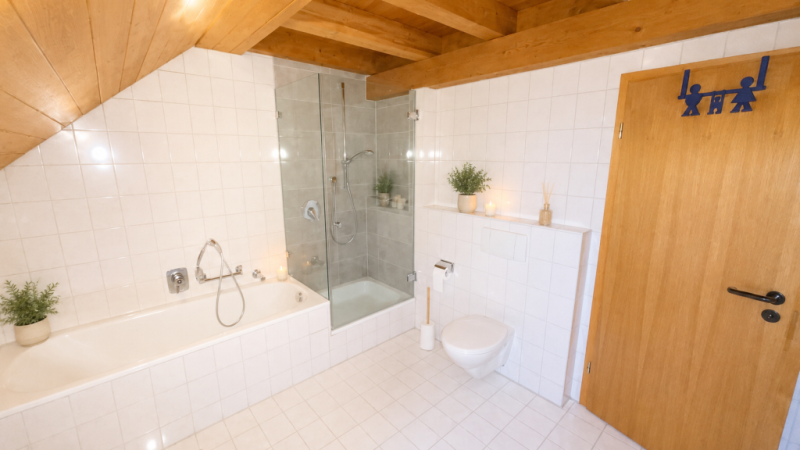 Seltene Gelegenheit! Attraktives Reiheneckhaus in Zell unter Aichelberg! - Badezimmer (51098)