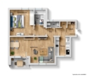 Grundriss - Toller Ausblick! Interessante 2,5 Zimmer-Wohnung mit sonnigen Balkon!