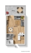 Grundriss visualisiert - Sofort beziehbar! Schnuckelige 1 - Zimmer Wohnung in S-Hofen!