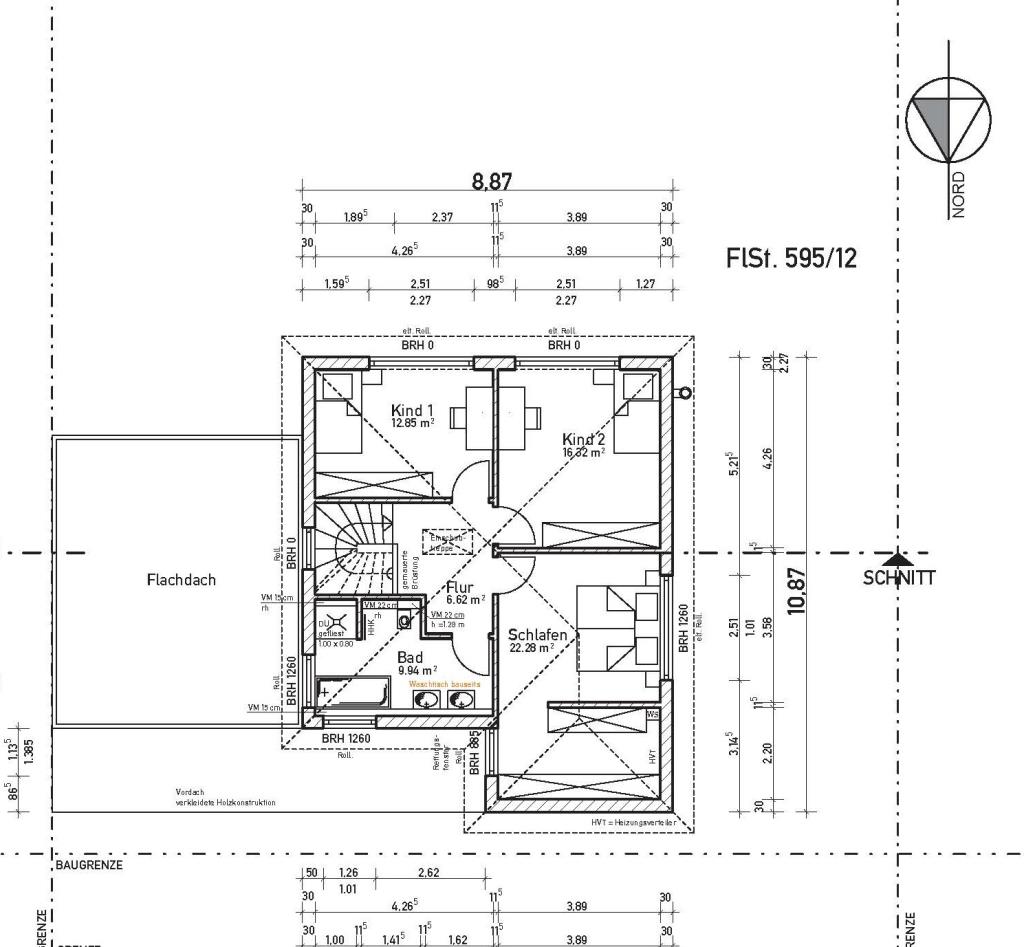 Wohntraum im Grünen - Modernes, frei stehendes Einfamilienhaus mit Chic und Charme! - Grundriss OG (38793)