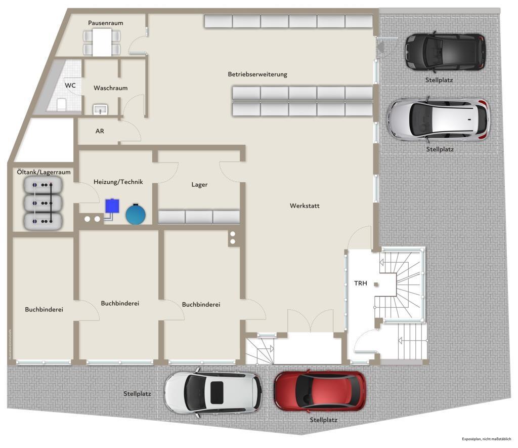 Wohnen & Arbeiten! Gemütliches Wohn/- Geschäftshaus in Winzingen! - Grundriss Erdgeschoss (36497)