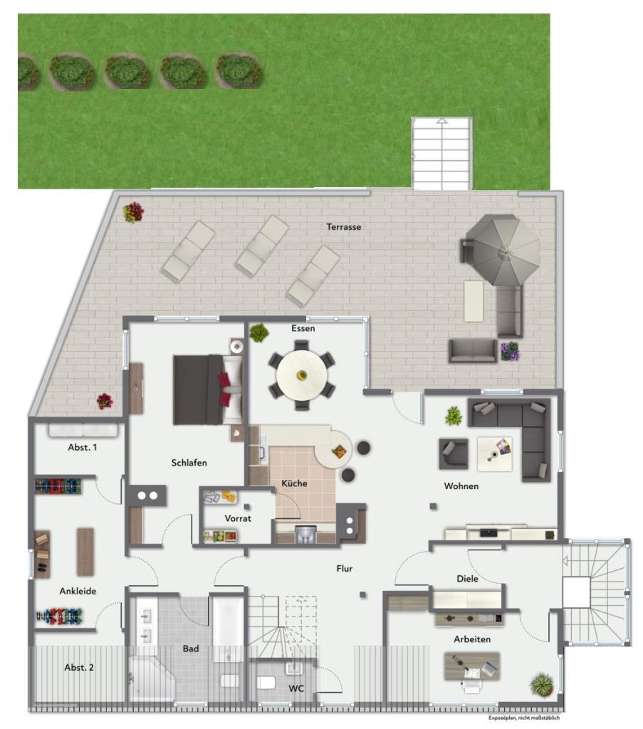 ALLES in EINEM! Interessantes Wohn/- Geschäftshaus in Winzingen! - Obergeschoss (40822)