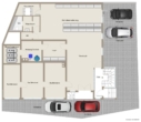 Grundriss Erdgeschoss - Wohnen & Arbeiten! Interessantes Wohn/- Geschäftshaus in Winzingen!