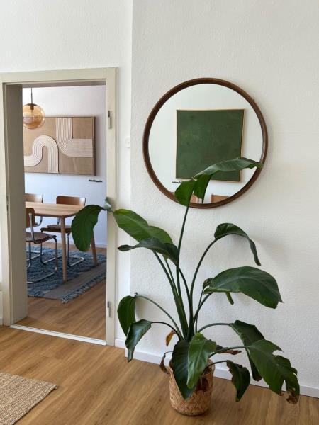 Altbau-Charme mit Marktplatzblick – besondere 3-Zimmer-Wohnung im Obergeschoß! - Blick Essbereich (51469)