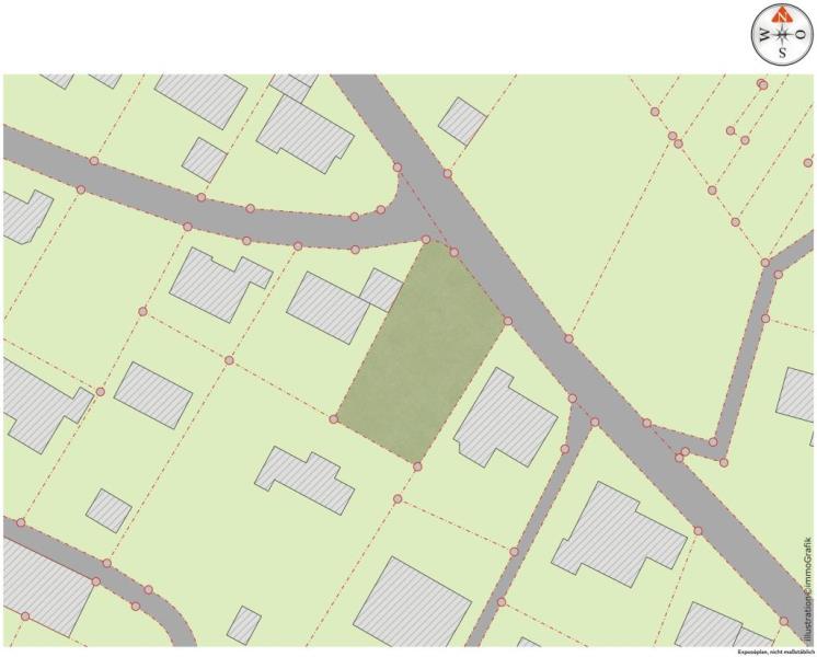 Ihr Platz an der Sonne! Traumhaftes Baugrundstück über den Dächern von Gailingen! - Lageplan (44462)