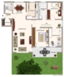 Grundriss - Gartentraum! Renovierte 4 Zimmer Wohnung mit Terrasse und Garten in Leinfelden-Echterdingen!