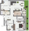 Grundriss - Seltenheit! Individuelle 4 Zimmer-Gartengeschosswohnung in Heubach!