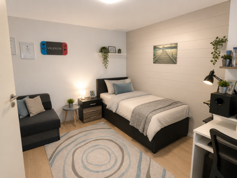 Seltenheit! Individuelle 4 Zimmer-Gartengeschosswohnung in Heubach! - Kinderzimmer (48702)
