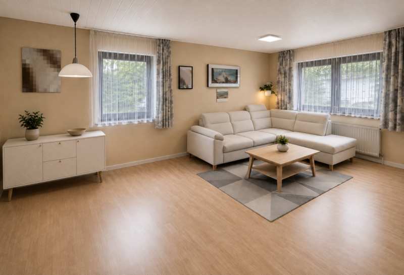 Seltenheit! Individuelle 4 Zimmer-Gartengeschosswohnung in Heubach! - Wohnzimmer (51425)