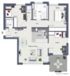 Exklusiver Wohntraum! Moderne 4,5 Zimmer-Wohnung mit Balkon & Aufzug! - Grundriss