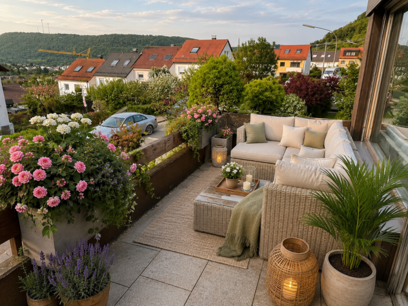 Exklusives Anwesen! Traumhafte Doppelhaushälfte mit toller Aussicht! - Balkon (51039)