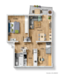Grundriss - Seltene Gelegenheit! Vermietete 3 Zimmer-Wohnung zum fairen Preis!