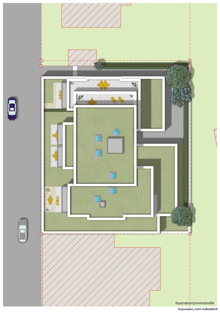 Für gehobene Ansprüche! Extravagante 2 Zimmer-Wohnung mit Fernsicht! - Lageplan (40185)