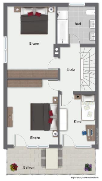 Einziehen & Wohlfühlen! Charmante Doppelhaushälfte in Notzingen! - Obergeschoss (51113)