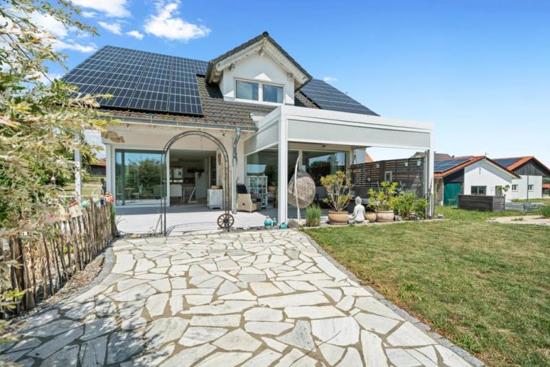 Modernes, freistehendes Einfamilienhaus mit Traumgrundstück und moderner Technik! - Außenansicht 2 (48206)