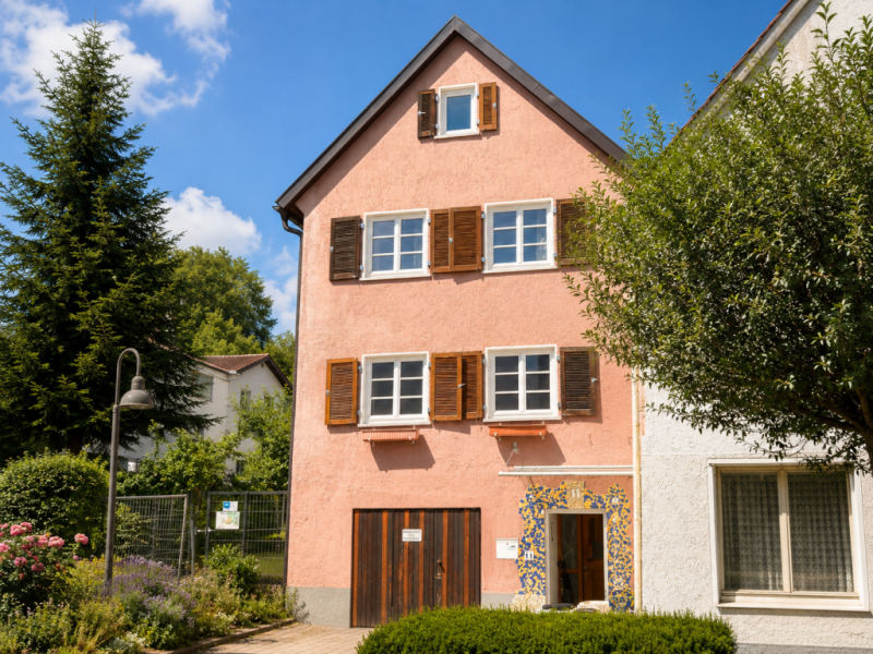 Wohnen in der City! Interessantes Einfamilienhaus für die kleine Familie! - Außenansicht (50292)