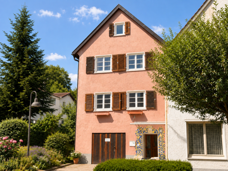 Stadthaus mit Wohlfühlcharakter! Einfamilienhaus in zentraler Wohnlage! - Außenansicht (53719)