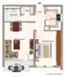 Top Angebot! Solide 2 Zimmer-Wohnung mit Balkon ideal für Pendler & Singles! - Grundriss
