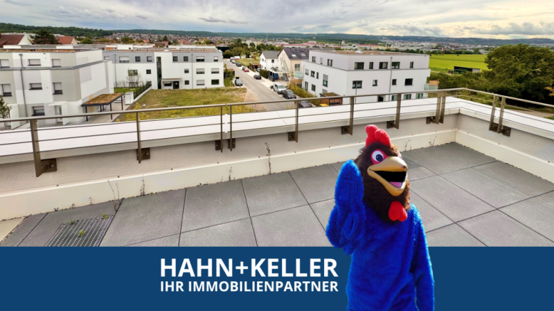Exklusiver Flair! Attraktives 3 Zimmer-Penthouse mit tollem Blick ins Grüne! - Korntal-Münchingen (47095)