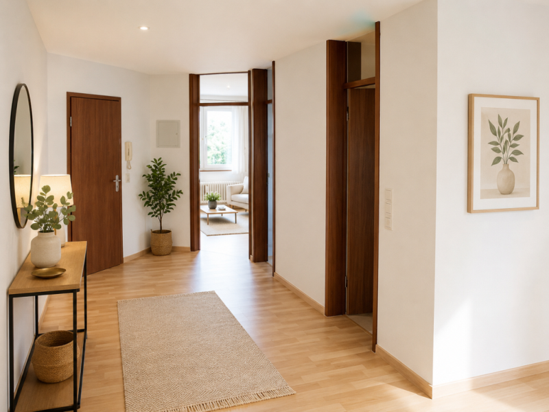 Zugreifen lohnt sich! Attraktive 2 Zimmer-Wohnung mit herrlichem Balkon! - Flur (46247)