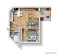 Grundriss - Ankommen & abschalten! Schöne 2 Zimmer-Wohnung mit Balkon ins Grüne!